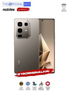 Infinix Note 50 Pro - 12GB RAM - 256GB Storage - PTA Approved - 12 Months Warranty - Grey - The Original Bro Mobiles - TOB52